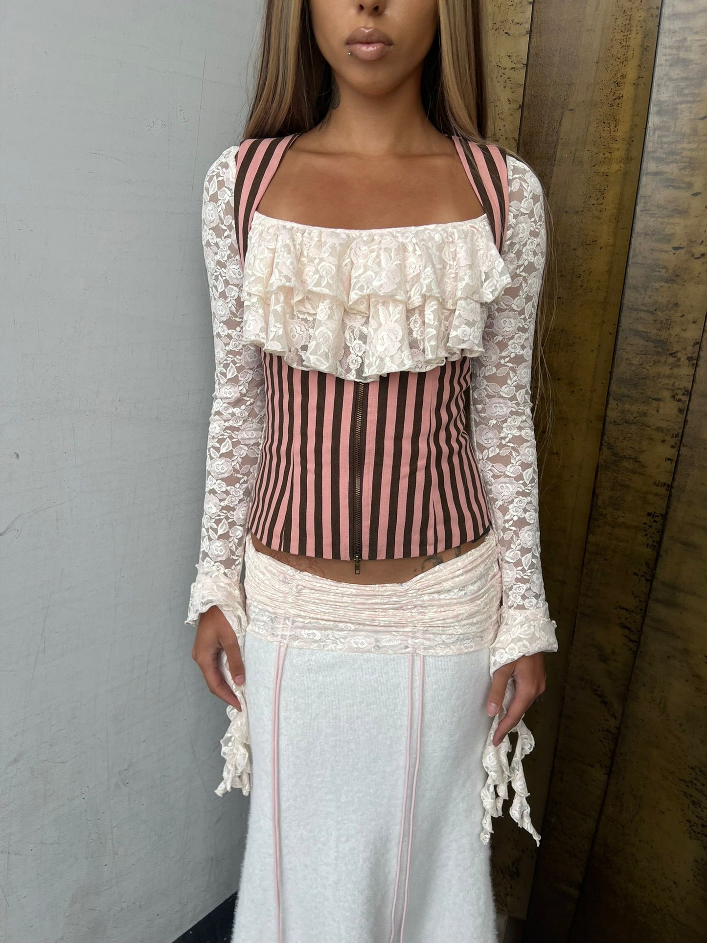 Lace Temptation Top In White