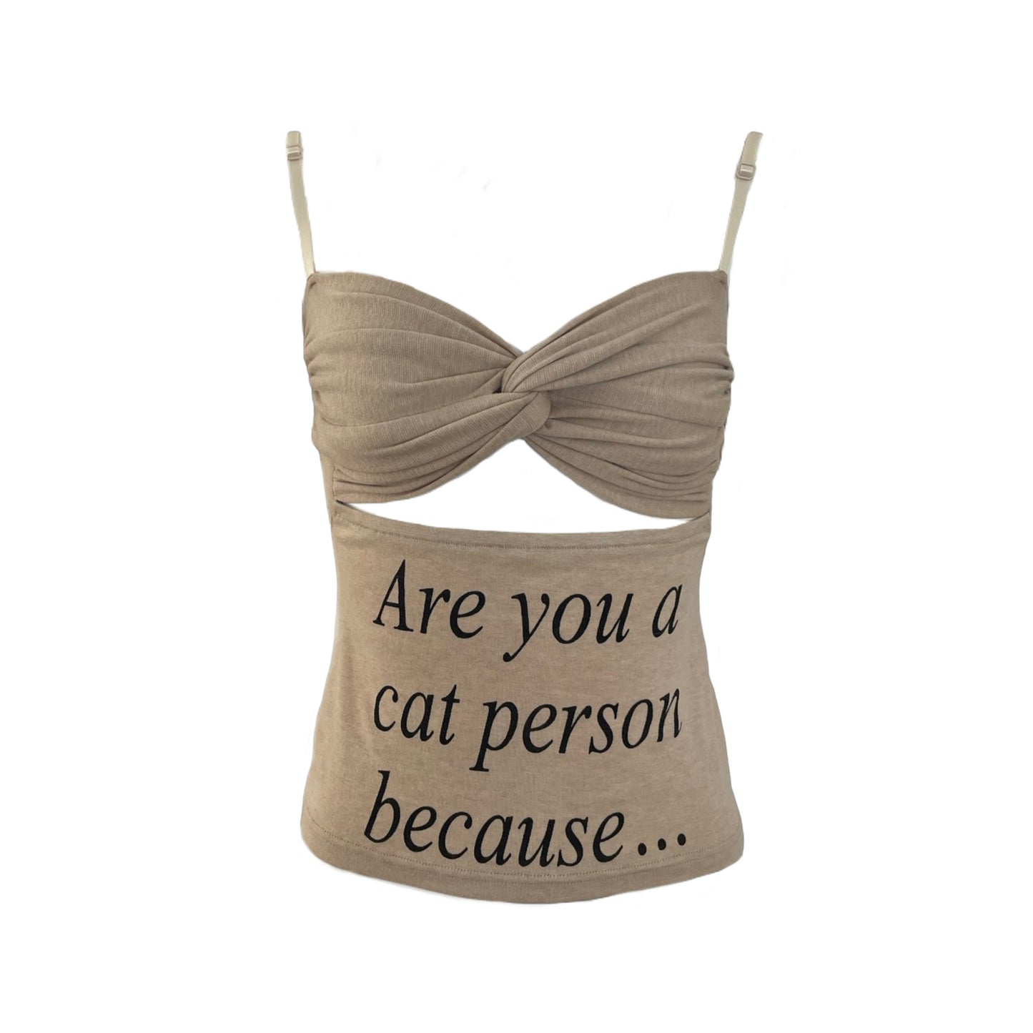 'Are You A Cat Person' Cami Top & Mini Skirt