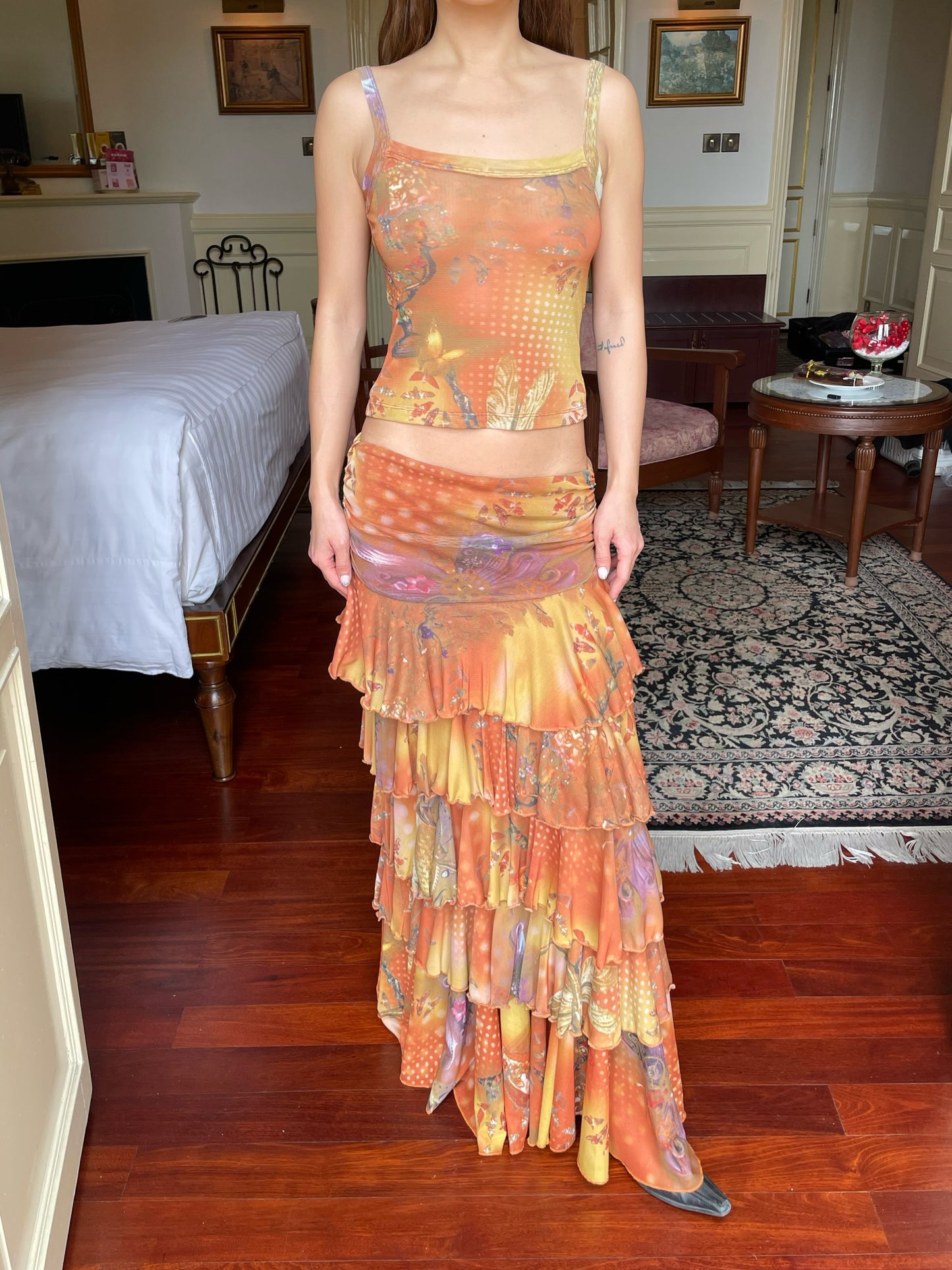 Ji Xie Qing Ting Maxi Skirt