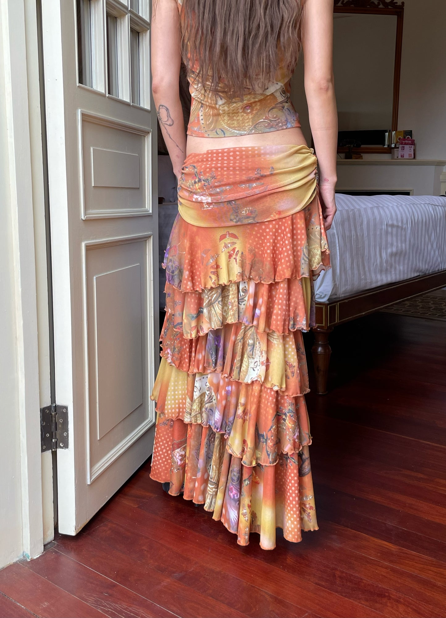 Ji Xie Qing Ting Maxi Skirt