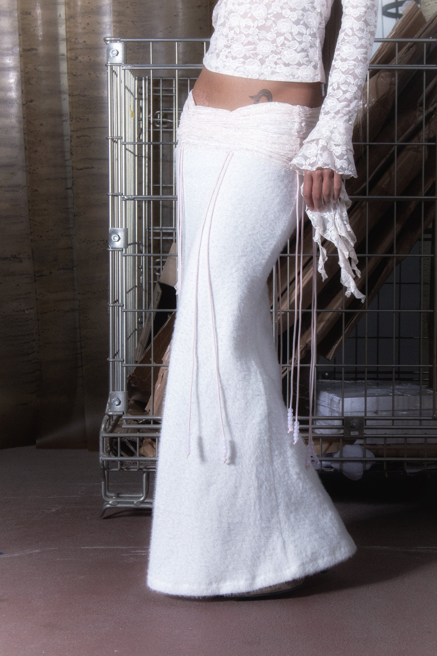 The White Fuzzy Skirt
