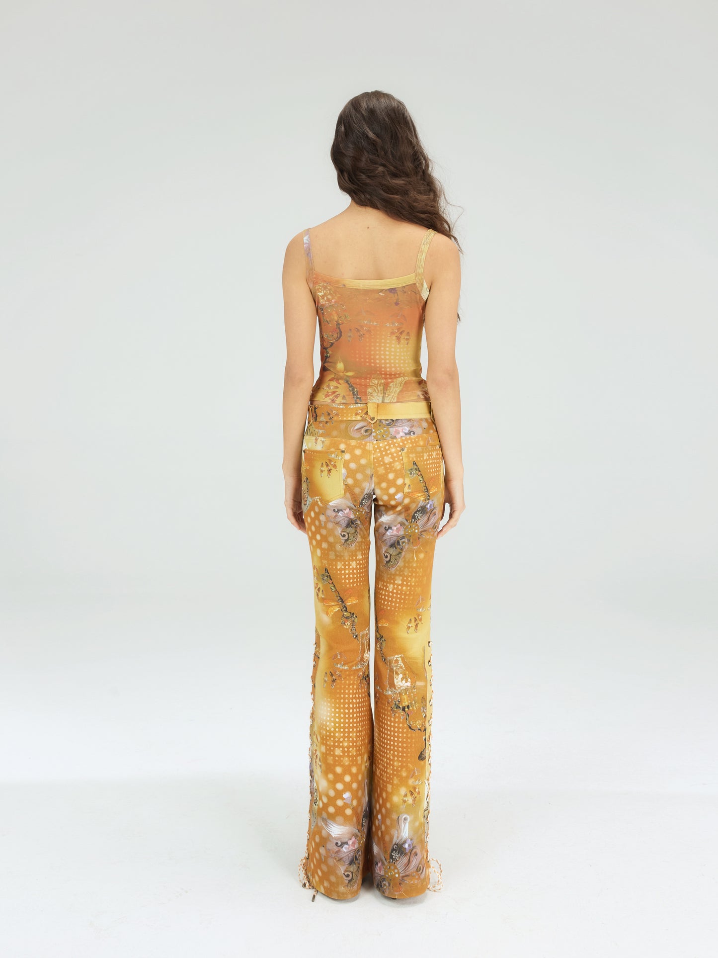 Ji Xie Qing Ting Two-piece Cami Top Set