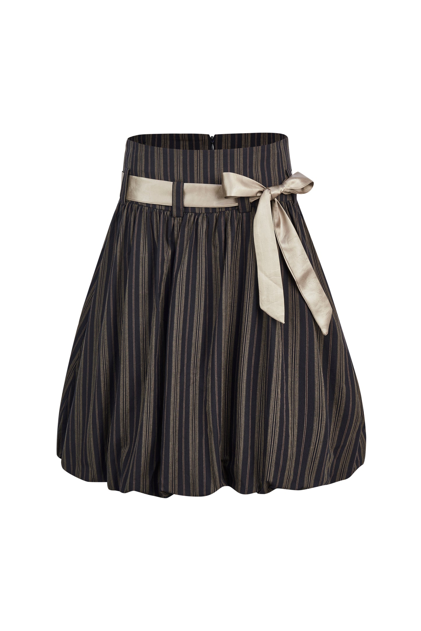 STRIPE PATTERN MILKMAID TOP & BUBBLE SKIRT