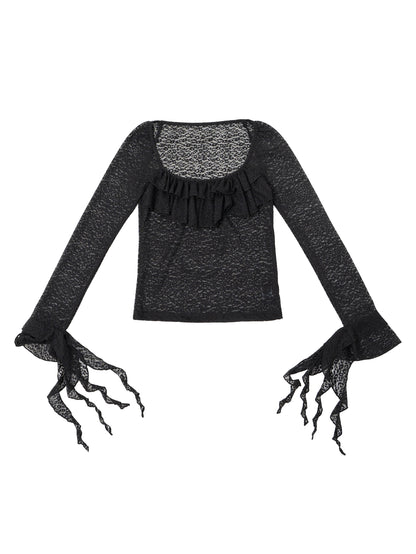 Black Lace Temptation Top