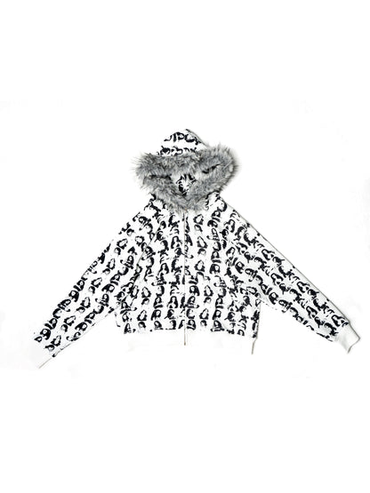 'WHO CARES?' Zip Up Hoodie