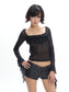 Black Lace Temptation Top