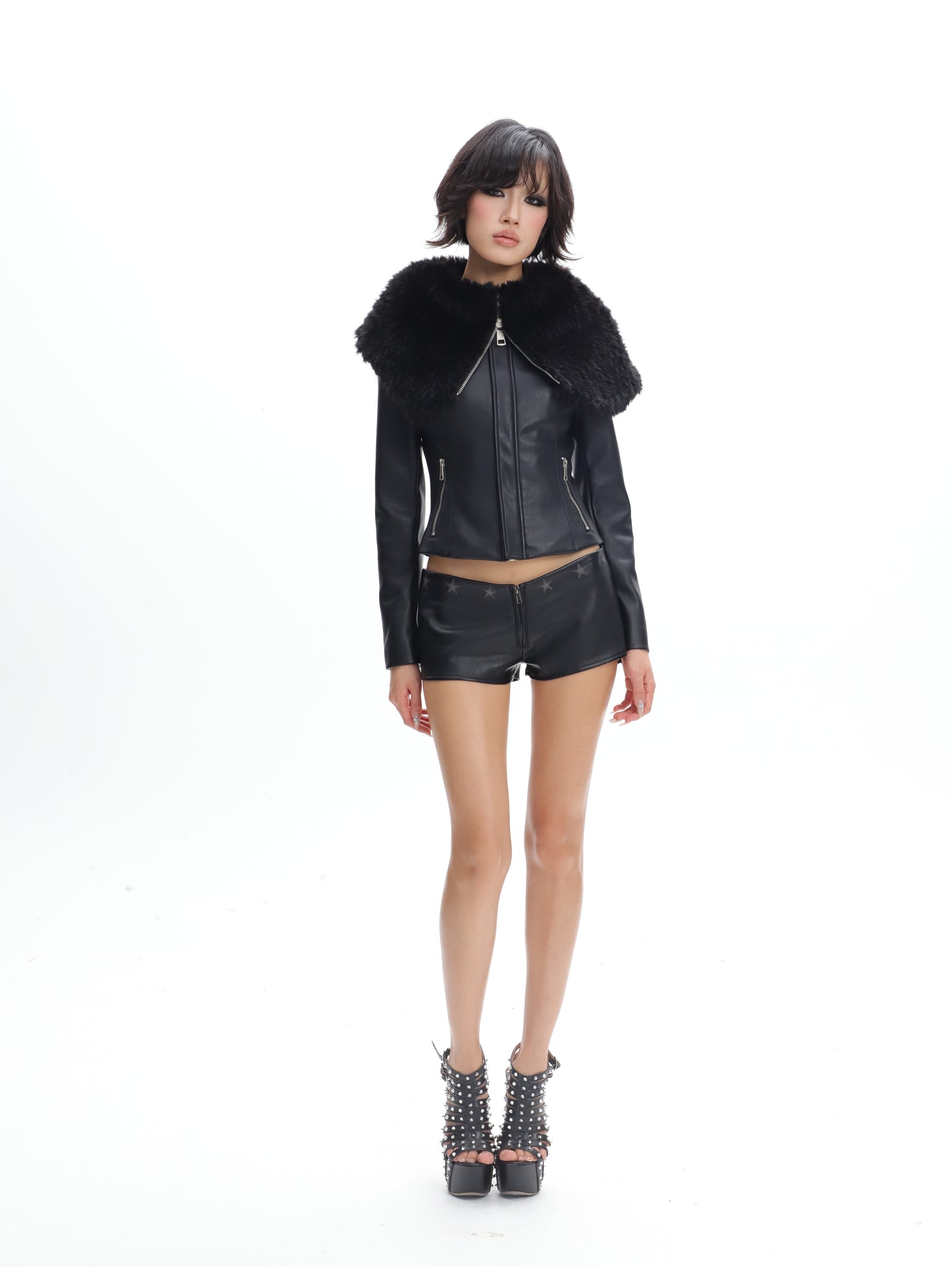 Heather Leather Jacket