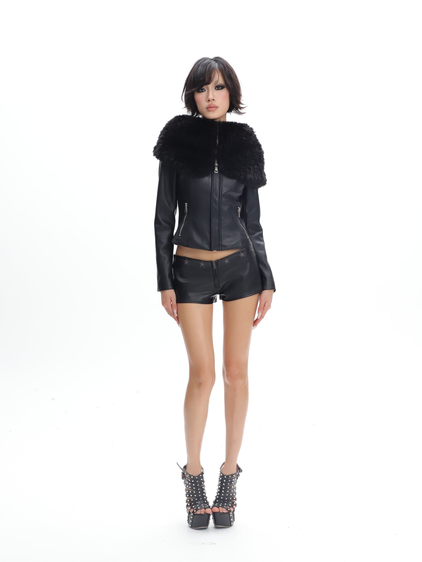 Heather Leather Jacket