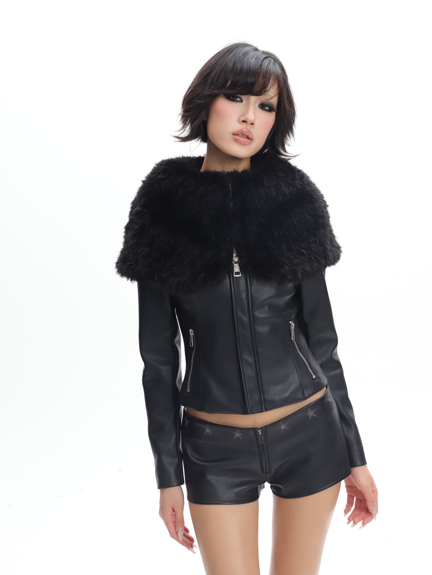 Heather Leather Jacket