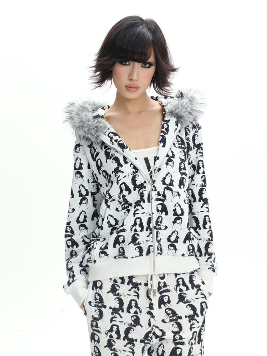 'WHO CARES?' Zip Up Hoodie