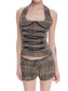Vivienne Plaid Top & Micro Shorts