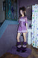 PURPLE RIBON TUBE DRESS