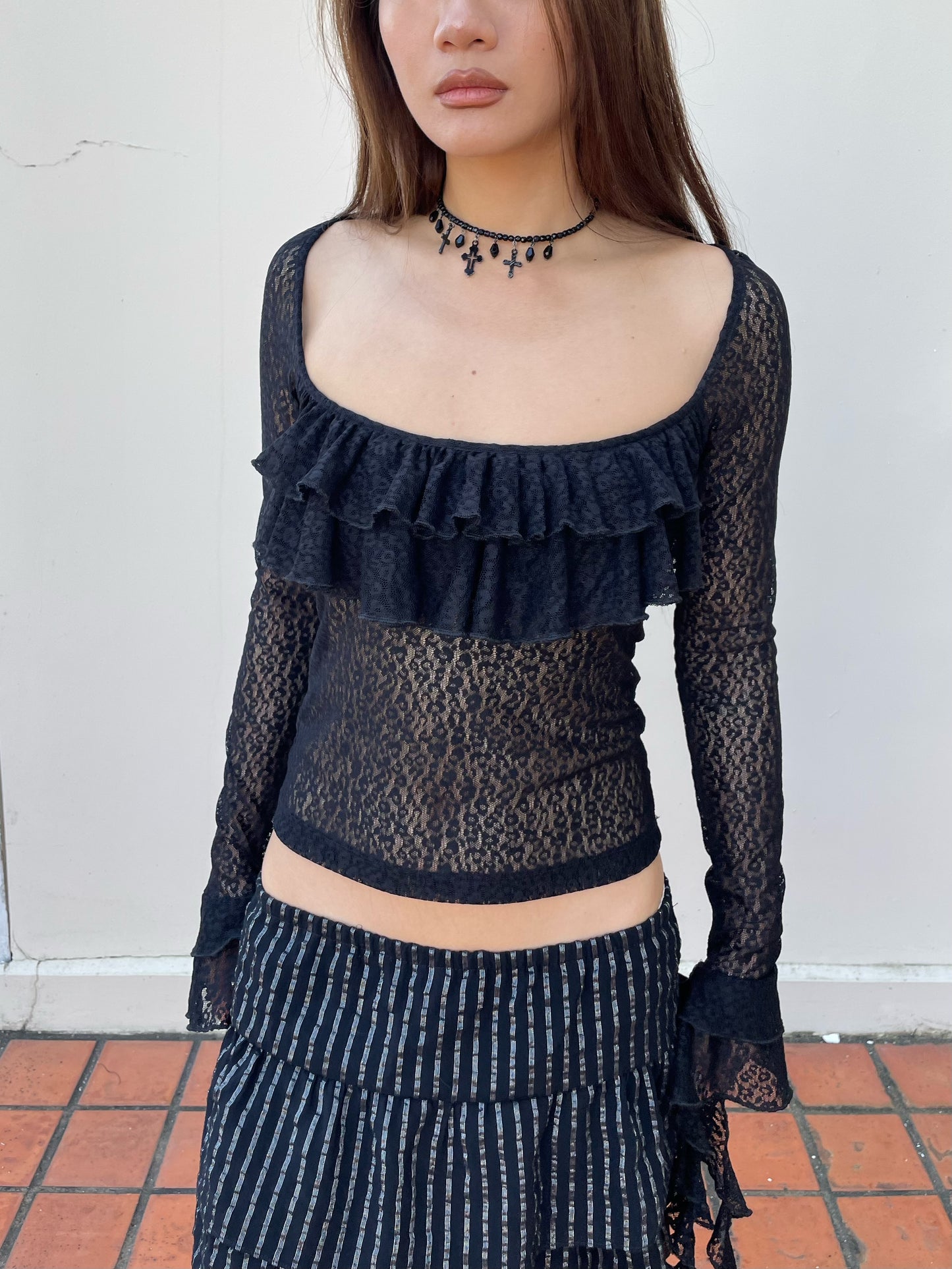 Black Lace Temptation Top