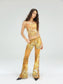 Ji Xie Qing Ting Low Rise Jeans