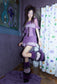 PURPLE RIBON TUBE DRESS