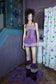 PURPLE RIBON TUBE DRESS