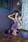 PURPLE RIBON TUBE DRESS