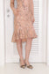 Nude Pink Lace Bustier Top & Mermaid Skirt