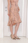 Nude Pink Lace Bustier Top & Mermaid Skirt
