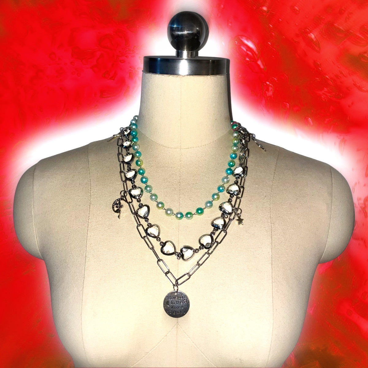 MULTI-LAYERED BEADED NECKLACE/ WAIST CHAINS